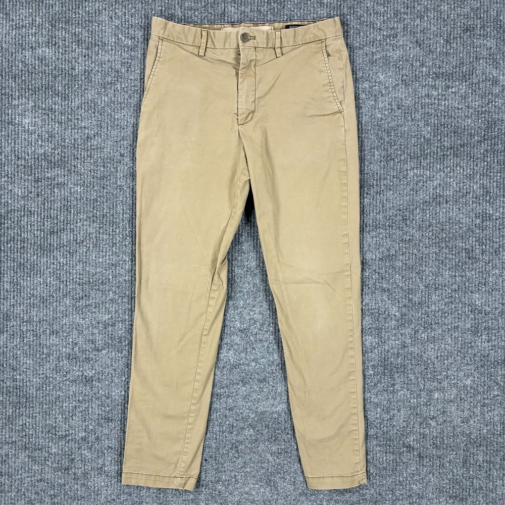 Banana Republic Lived-In Chino‎ Pants Mens Size 31x30 Beige Slim Fit Mid Rise